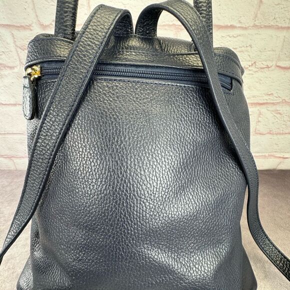 Valentino Mario Simeon Studded Leather Backpack Navy NWT - Picture 4 of 13